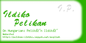 ildiko pelikan business card